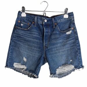 Levi's Women’s 501 Distressed Classic Blue Denim Jeans Size 29